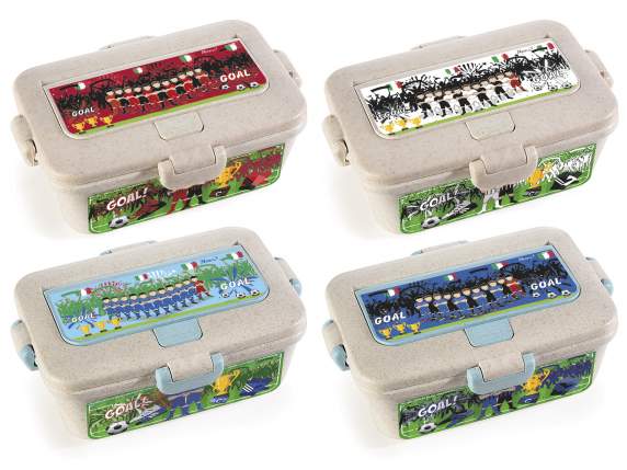 Lunch box- Porta pranzo in plastica riciclata stampa calcio