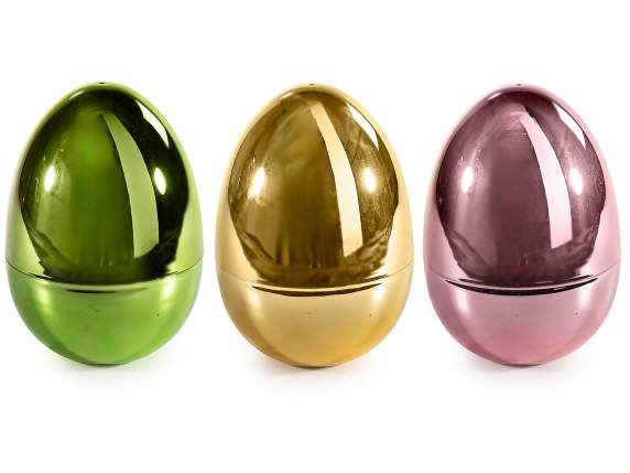 Uovo apribile effetto metallizzato colorato