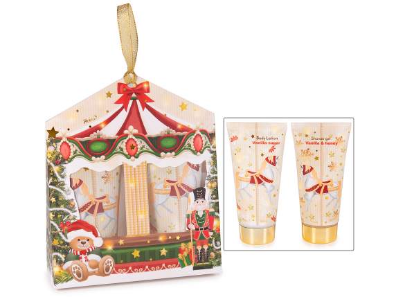 Confezione regalo natalizia con 2 prodotti corpo