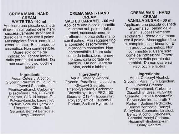 Crema mani 60 ml con tappo dorato e stampa animali neve
