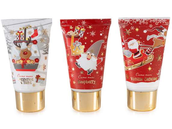 Crema mani 25 ml in confezione a personaggio natalizio