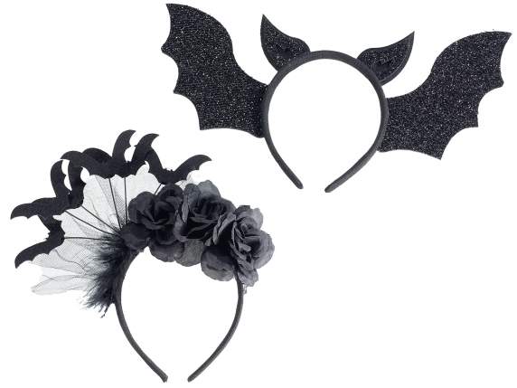 Cerchietto Halloween con pipistrello - i