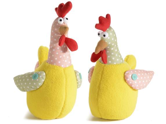 Gallina campagnola di peluche da appoggiare