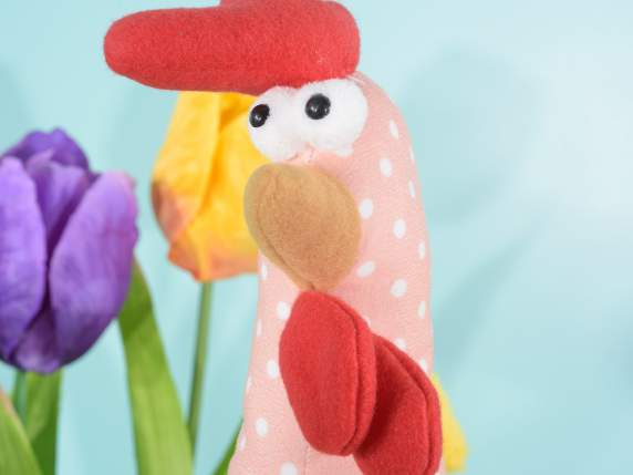 Gallina campagnola di peluche da appoggiare