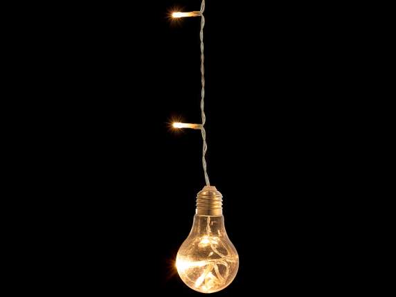 Catena luminosa per ombrellone a 8 raggi, 8 lampadine, 96led