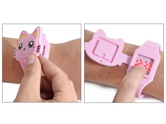 Orologio digitale in silicone Kids in card