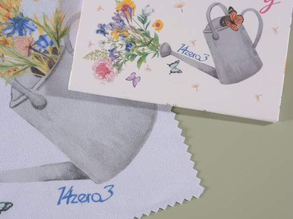Panno microfibra pulisci schermo - occhiali stampa fiori