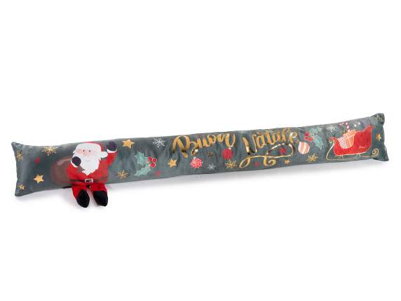 Paraspifferi in morbida stoffa con Babbo 3D e decori Natale