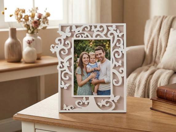 Portafoto in legno decoro Albero della Vita da appoggiare