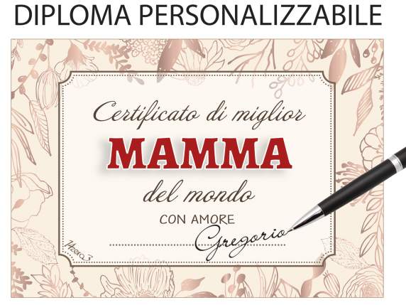Portafoto legno cuori intagliati da appoggiare card mamma