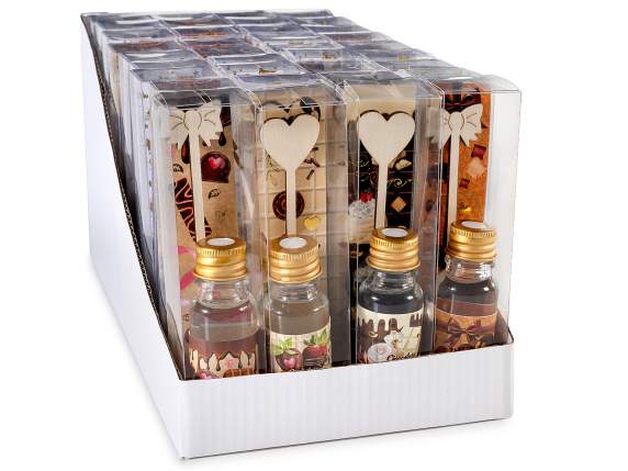 Mini profumatore ambiente 10ml cioccolato con stick in legno
