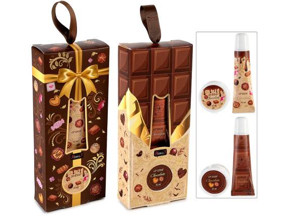 Confezione regalo con scrub 10ml e balsamo labbra 10ml