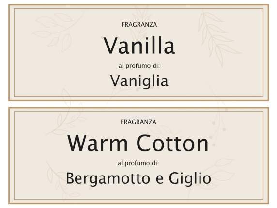 Candela profumata in vasetto di vetro e tappo in legno