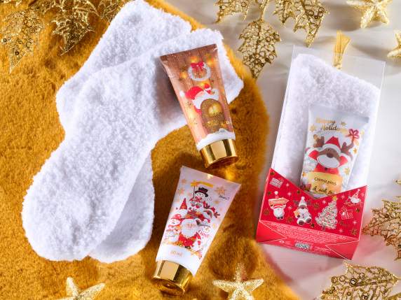 Conf. regalo natalizia crema piedi 60 ml e morbidi calzini