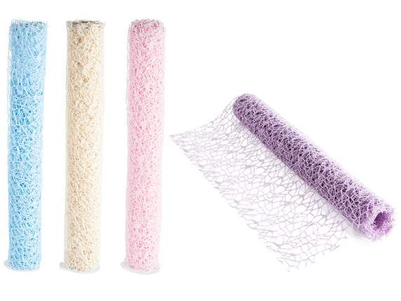 Rotolo di rete colorata decorativa da 38 cm