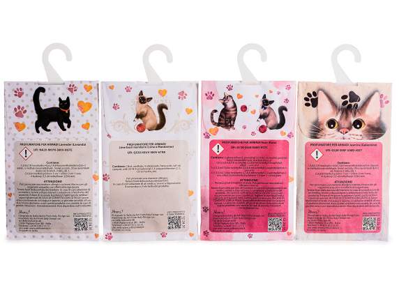 Confezione 3 sacchetti profuma armadi 20 g con gancio