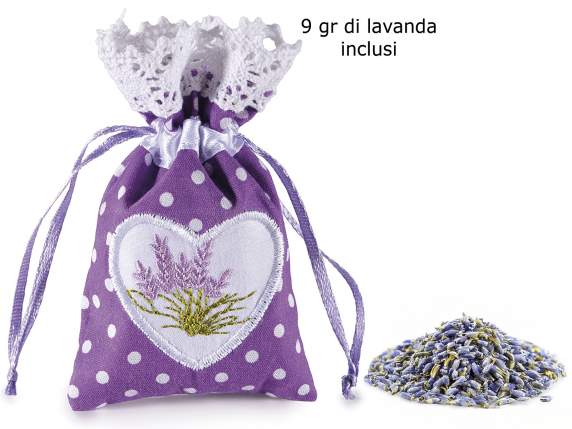 Sacchetto profumatore per armadi da 9g lavanda 100 naturale