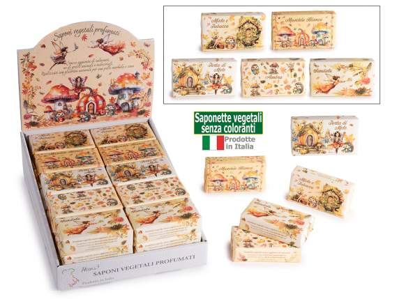 Saponetta vegetale profumata 150 g senza coloranti