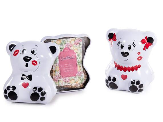 Infuso per tisana 40g in scatola regalo a orsetto in metallo