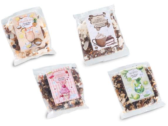 Infuso tisana a freddo da 40g in bicchiere in vetro 350 ml