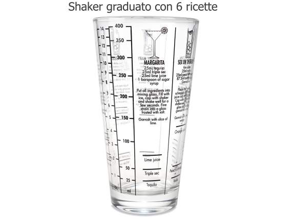 Set cocktail 5pz acciaio inossidabile lucido c-scat.regalo