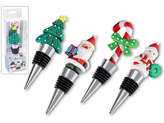 Tappo in metallo con decorazione natalizia