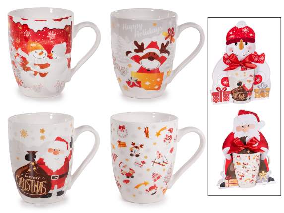 Tazza natalizia in porcellana 300 ml