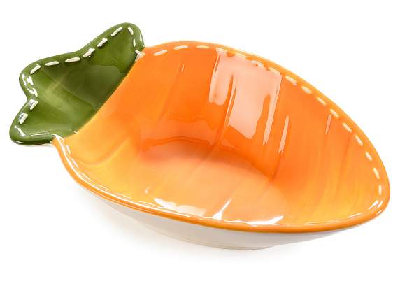 Contenitore a carota in ceramica con dettagli in rilievo