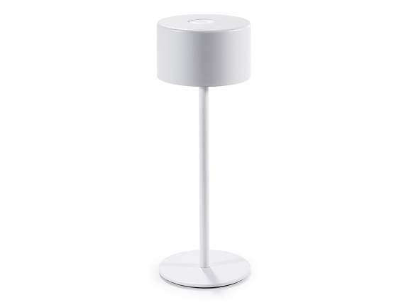Lampe de table LED en métal longue durée avec câble USB