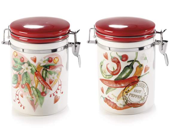 Keramik-Lebensmitteldose „Portafortuna“ in Geschenkbox