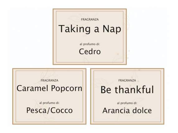 Lumânare parfumată într-un pahar cu decor de elf