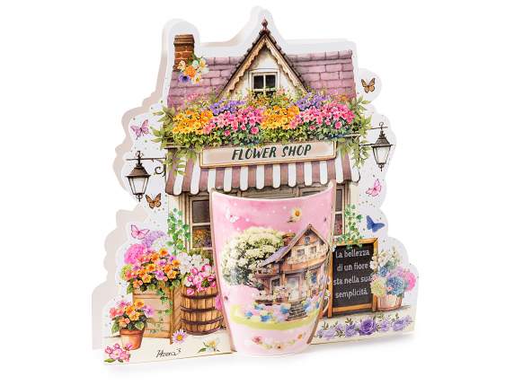 Mug en porcelaine de 300 ml avec décor printanier