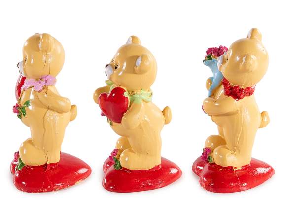 Ours en peluche en résine amoureux - 50  de réduction