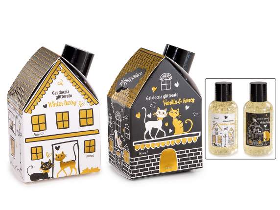 Gel de du cu sclipici 100 ml în cutie cadou casa
