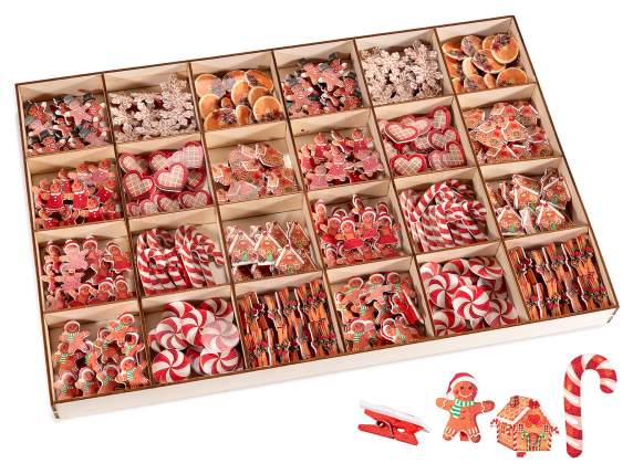 Pièce 288 Décoration de Noël en pain dépices avec pinces