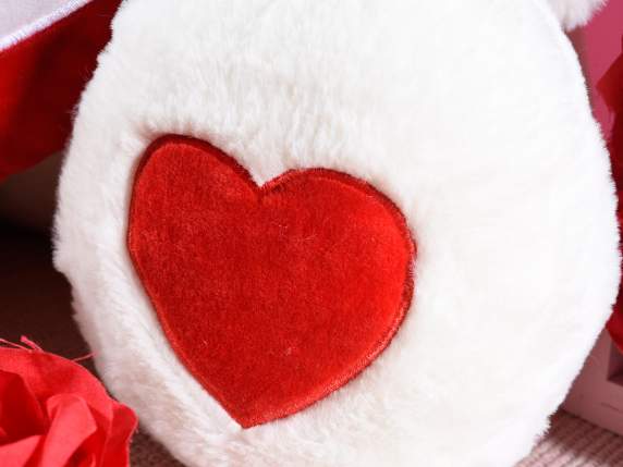 Orsetto in peluche con cuore imbottito Love