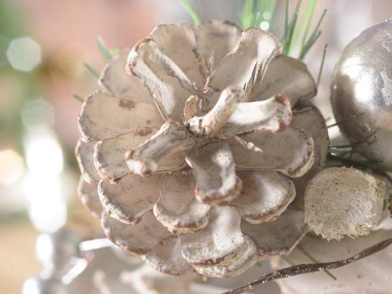 Set de 3 piese centrale stea din lemn cu suport de lumanare