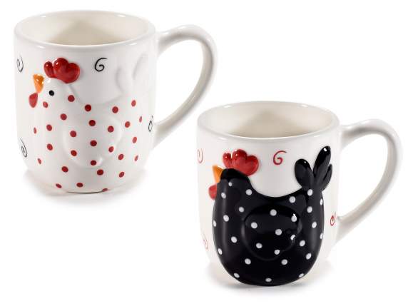 Ceramic mug with embossed polka dot gurnard