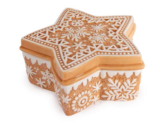 Recipient ceramic pentru alimente cu decoraiuni în relief