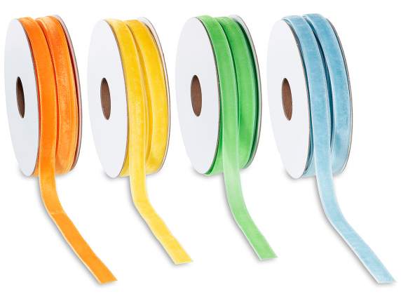 Ruban velours effet satin 10 mm