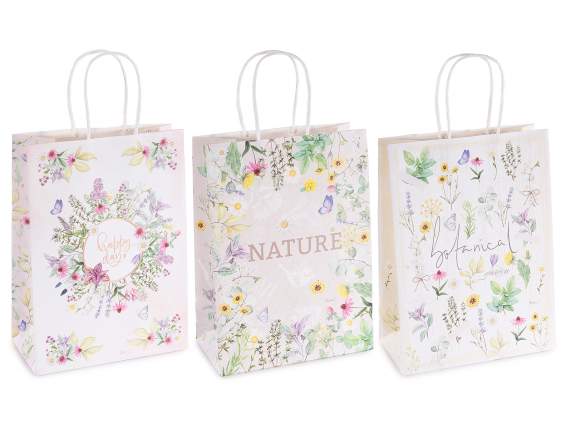 Sac-enveloppe en papier de taille moyenne avec poignées et m