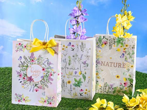 Sac-enveloppe en papier de taille moyenne avec poignées et m