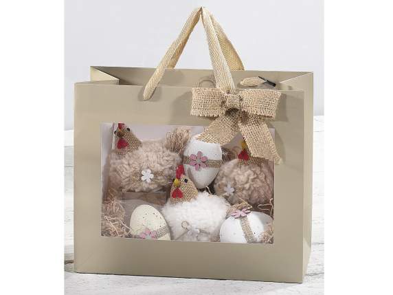 Grande enveloppe horizontale en papier coloré avec fenêtre