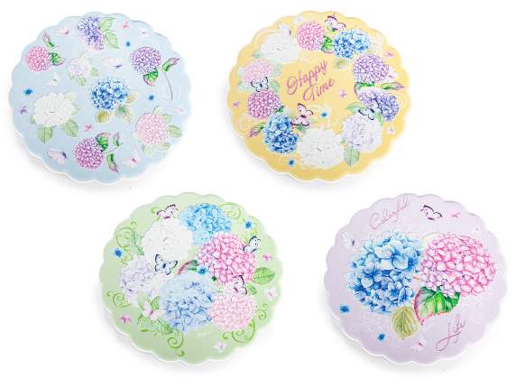 Salvamanteles cerámica base corcho y decoraciones