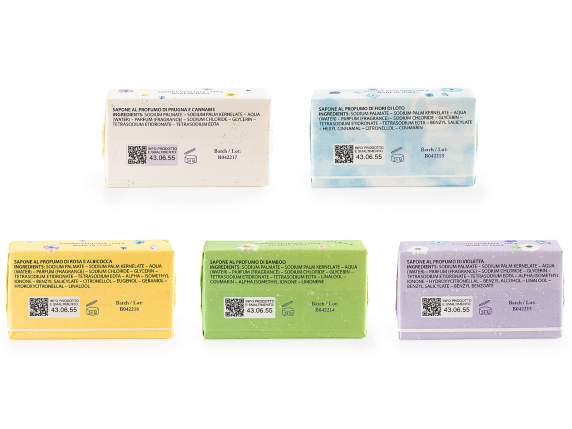 Savon végétal 150 g sans colorants, motif Fleurs des champs