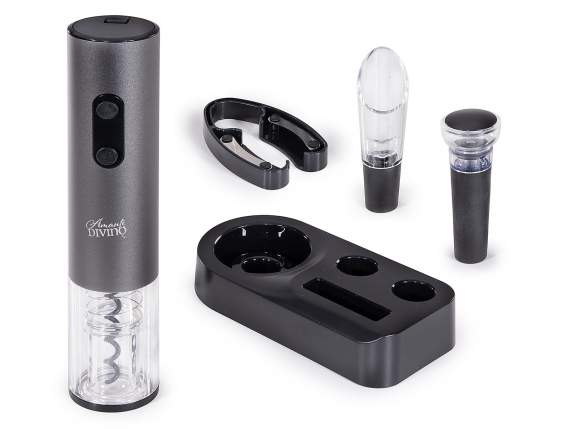 Set deschizator de sticle cu baterie cu 3 accesorii