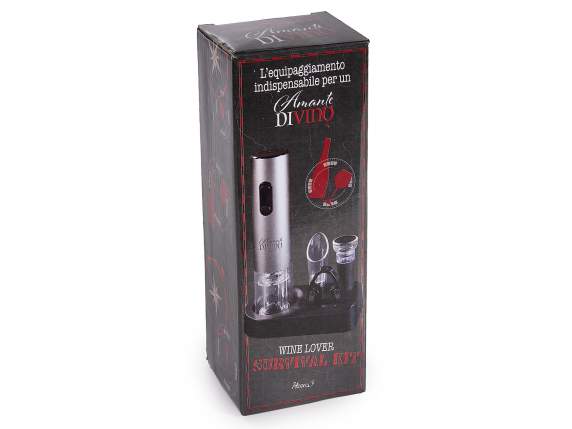 Set deschizator de sticle cu baterie cu 3 accesorii