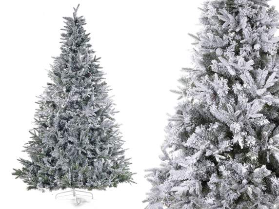 Super snowy artificial pine tree Canada w-pine cones H300-40