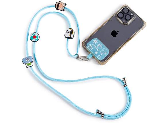 Șnur din material textil cu decorațiuni și placă pentru smar