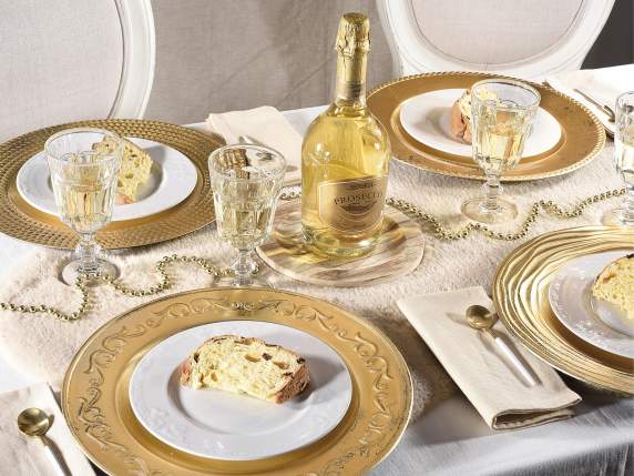 Set de table en plastique rigide effet vieilli